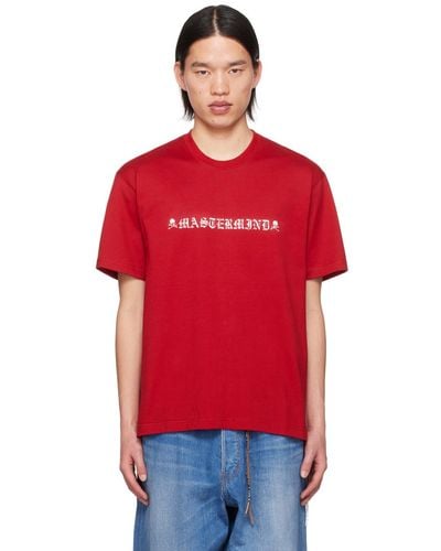 Mastermind Japan Reflective Skull T-shirt - Red
