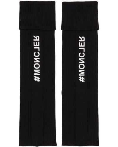 3 MONCLER GRENOBLE Legwarmer Socks - Black