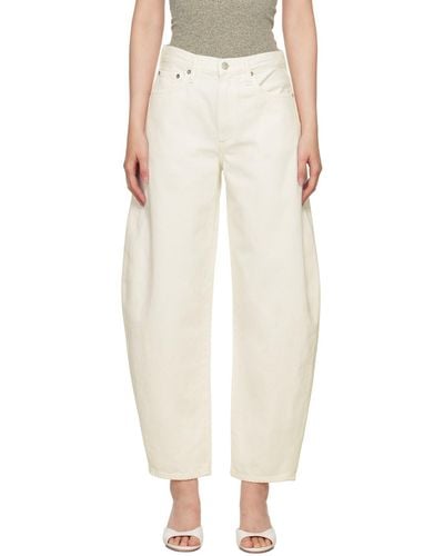 Agolde Ae Off- Balloon Jeans - Natural