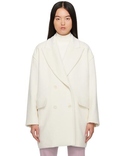 Max Mara White Meana Coat