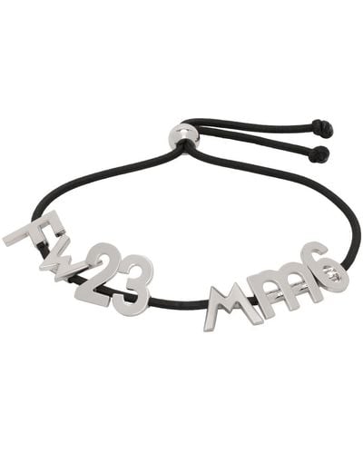MM6 by Maison Martin Margiela Black Letter Collection Bracelet