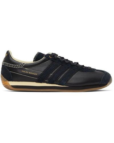 Wales Bonner Adidas Originals Edition Wb Country Sneakers - Black