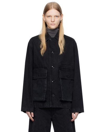 Lemaire Ssense Exclusive Black Denim Jacket