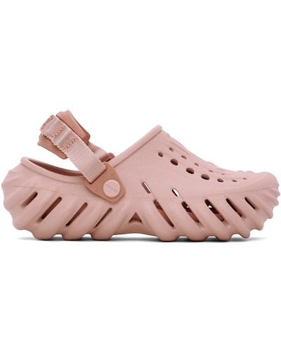 Crocs™ Pink Echo Clogs - Black