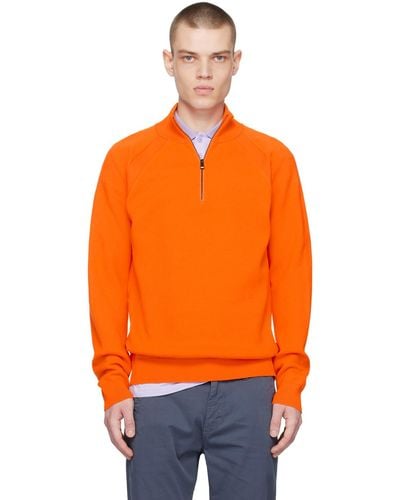 BOSS Orange Half-zip Sweater