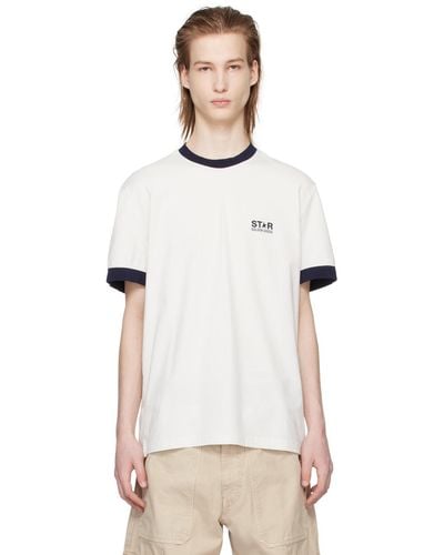 Golden Goose White Printed T-shirt - Multicolor
