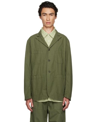Engineered Garments Khaki Bedford Jacket - Green