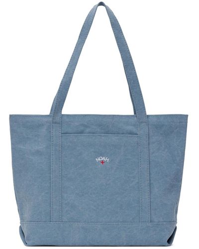 Noah Recycled Canvas Tote - Blue