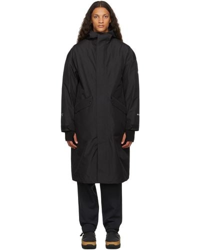 Moncler Genius 4 Moncler Hyke Navy Down Languard Coat - Black