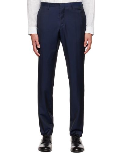 Tiger Of Sweden Thulin Tuxedo Trousers - Blue