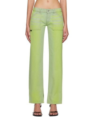 AVAVAV Ssense Exclusive Jeans - Green