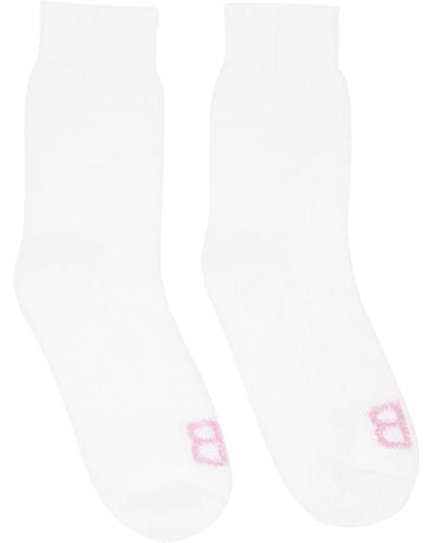 Balenciaga Bb Homewear Socks - White