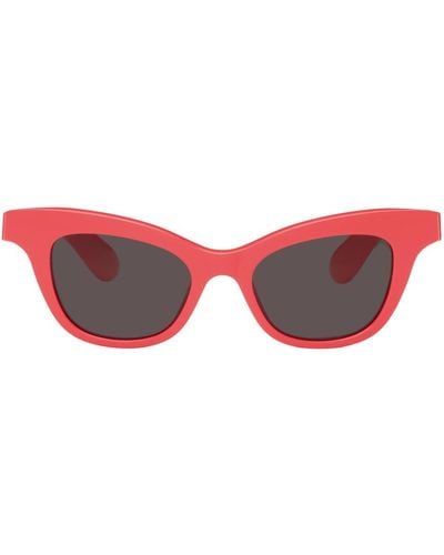 Alexander McQueen Mcqueen Angled Sunglasses - Black