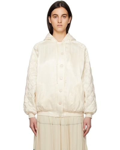 See By Chloé Off-white Shell Jacket - Natural