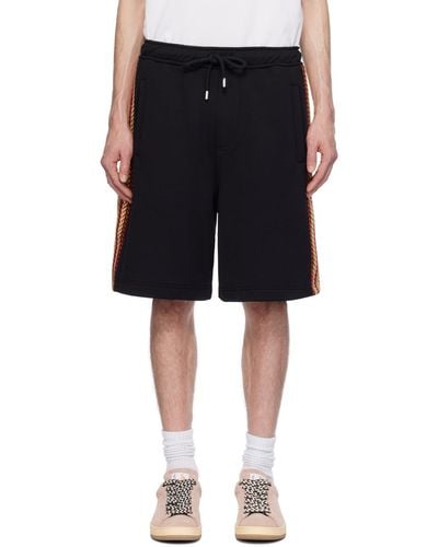 Lanvin Black Side Curb Shorts