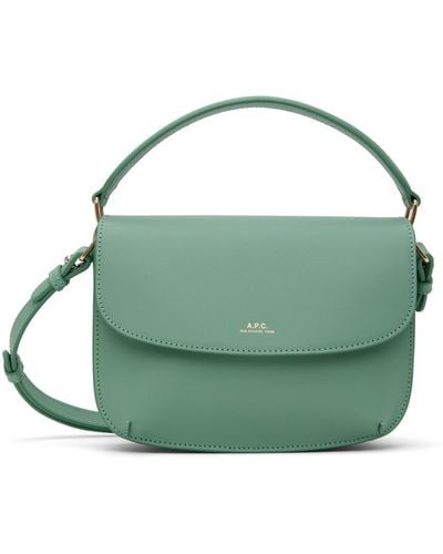 A.P.C. Sarah Shoulder Mini Bag - Green