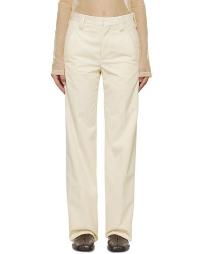 Rier Off- Creased Trousers - Natural