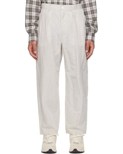 Nanamica Off- Ivy Trousers - White