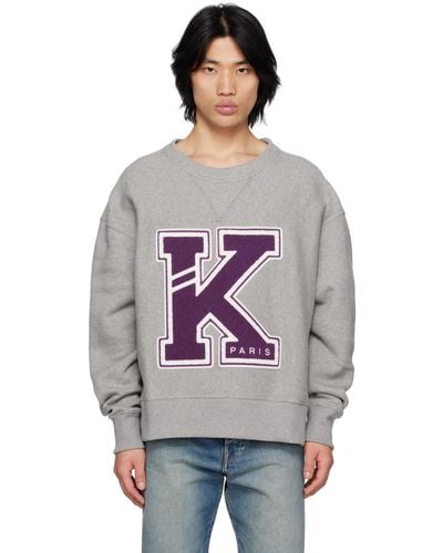 KENZO グレー Paris Varsity スウェットシャツ