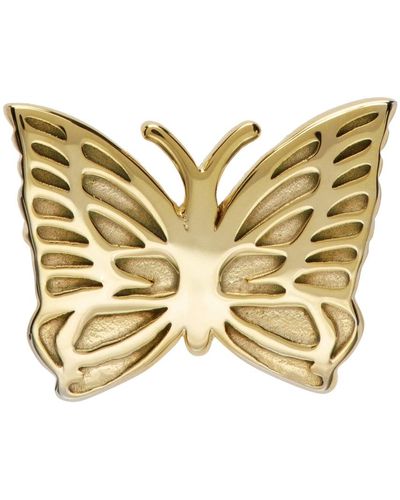 Needles Gold Butterfly Pin - Metallic