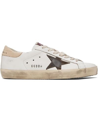 Golden Goose Off-white & Brown Super-star Trainers - Black