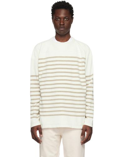 Nanamica Striped Sweater - Natural