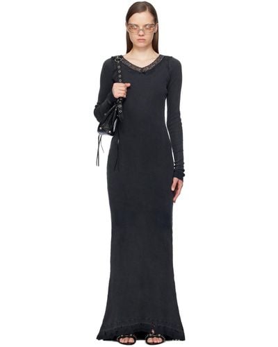 Balenciaga Lingerie Maxi Dress - Black