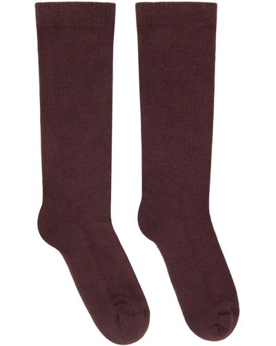 Rick Owens Purple Luxor Socks