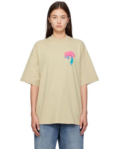 Palm Angels T-shirt 'i love pa' - Neutre