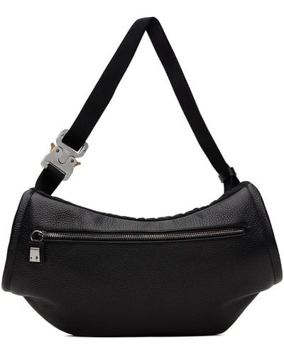 1017 ALYX 9SM Black Leather X Nylon Crossbody Bag