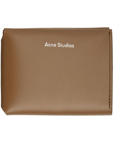 Acne Studios Brown Folded Wallet - Multicolour