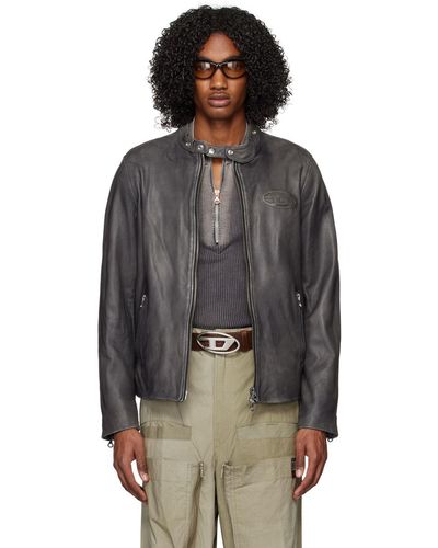 DIESEL Leather jackets for Men | Online Sale up to 79% off | Lyst