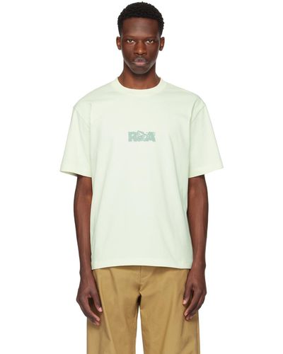 Roa T-shirt blanc cassé à images à logo imprimées - Multicolore