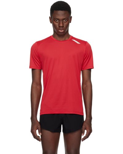 Soar Running T-shirt technique rouge en nylon recyclé