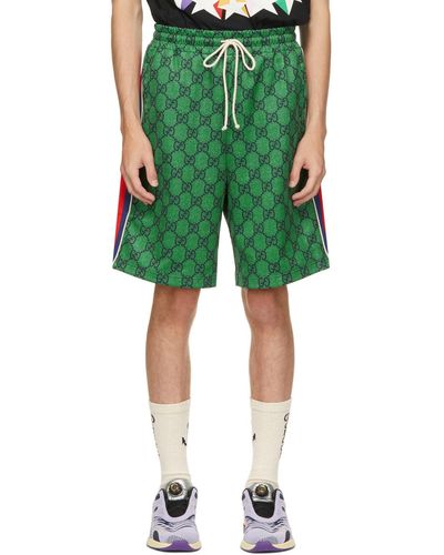 Gucci Green Jersey gg Shorts
