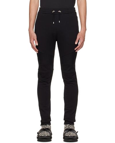 Balmain Relaxed Fit Lounge Trousers - Black