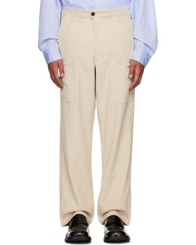 Camiel Fortgens Off- Patch Cargo Pants - White