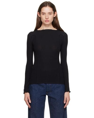 Baserange Omato Long Sleeve T-shirt - Black