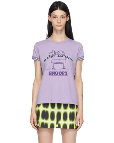 Marc Jacobs Peanuts Edition 'rest Of My Life' T-shirt - Purple