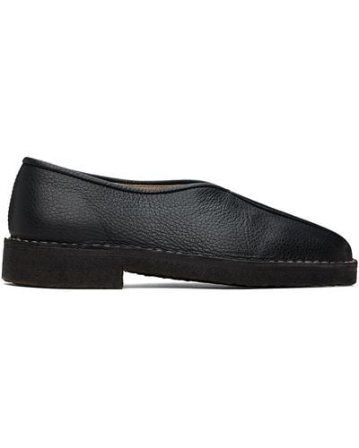 Lemaire Piped Slippers - Black