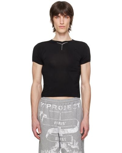 Y. Project V-neck T-shirt - Black