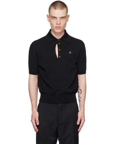 Vivienne Westwood Black Ripped Polo