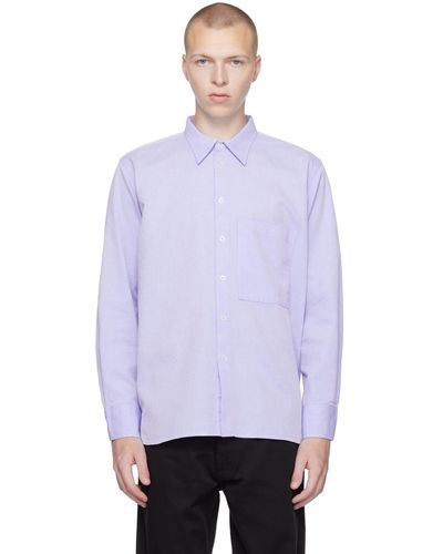 Universal Works Square Pocket Shirt - Purple