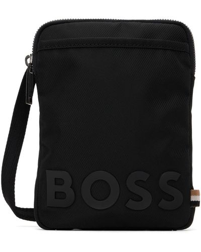 BOSS Pochette noire à glissière