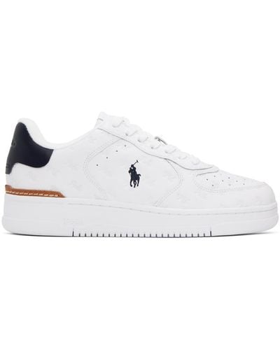 Polo Ralph Lauren Leather Masters Court Sneakers - Black