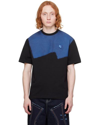 Adererror T-shirt à écusson - significant - Bleu