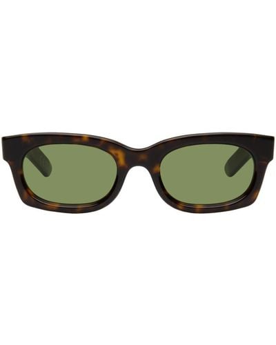 Retrosuperfuture Tortoiseshell Ambos Sunglasses - Green