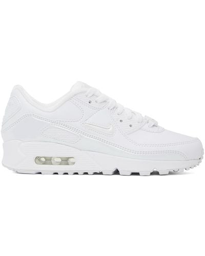 Nike White Air Max 90 Se Sneakers - Black