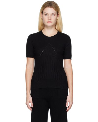 Wolford T-shirt noir en bambou