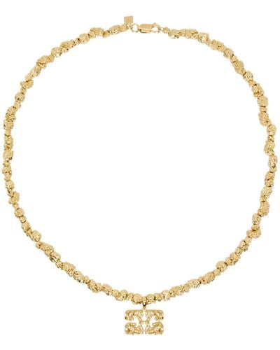 Veneda Carter Ssense Exclusive Ganni Edition Beaded Necklace - Metallic